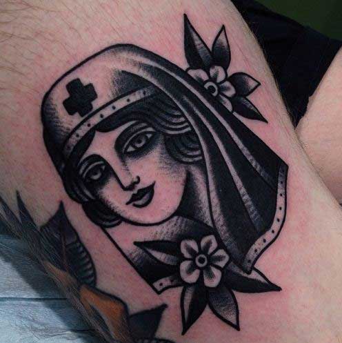 traditional nurse tattoo