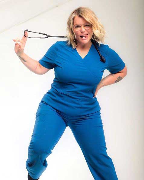 fit scrubs top and pant