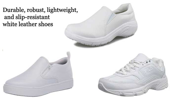 How to choose the durable, robust, and lightweight white leather shoes?