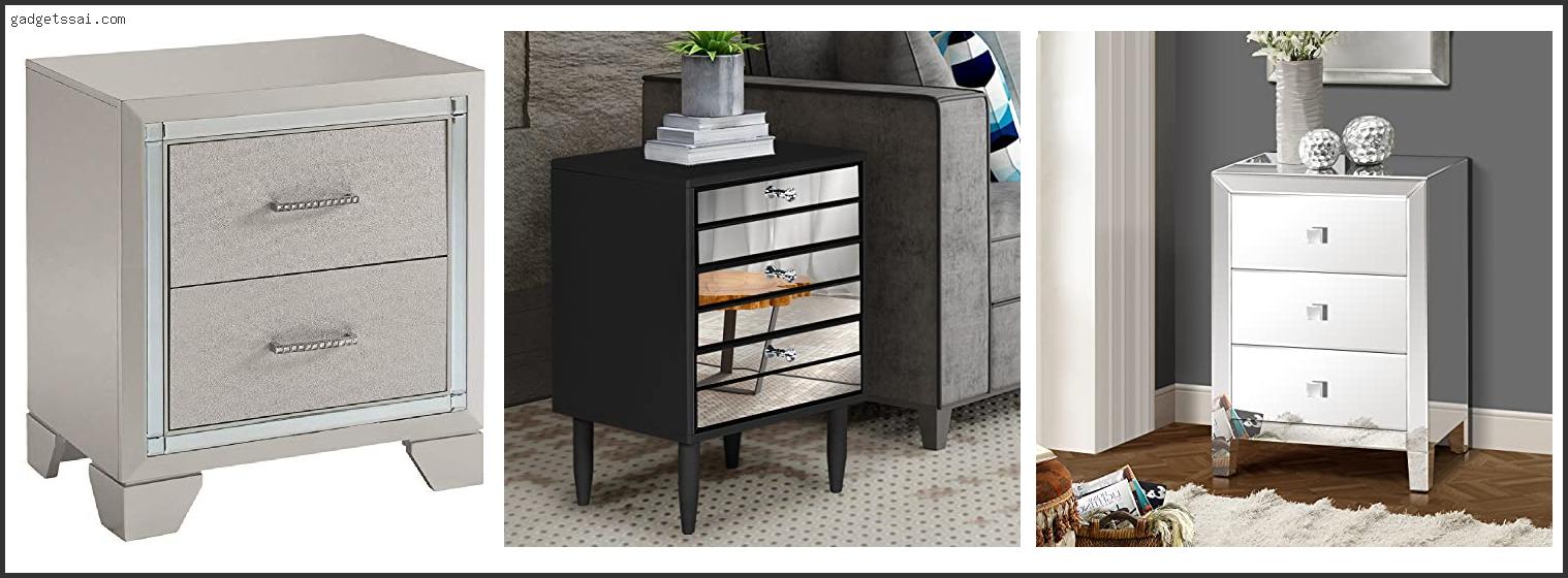 Top 10 Best Selling A Crafted Mirrored Nightstand Vintage Styling Review In 2022